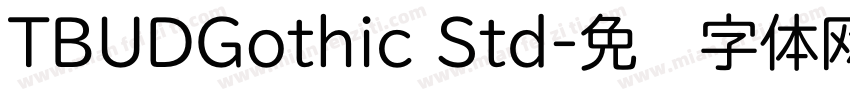 TBUDGothic Std字体转换